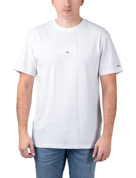 Tonal Box Graphic Tee White M Herren - Tommy Jeans - FashionsVida