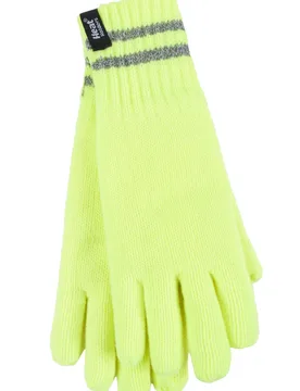 Pack Bright Yellow Workforce Gloves Unisex Small/Medium - - Yellow - Size: Small - Heat Holders - FashionsVida