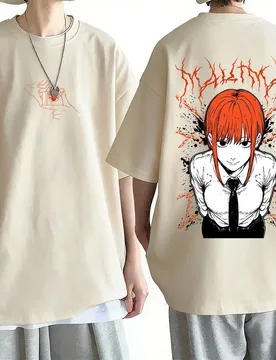 Anime Chainsaw Man T-shirt Cartoon Manga Makima Graphic Print T Shirts Summer Men Women Casual High Quality Soft Cotton Tshirt - Aliexpress - FashionsVida