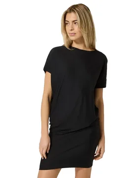Robe à Manches Courtes Yoga Bio Loose Fit Jet Black M - super.natural - FashionsVida