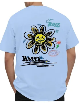 Men's T Shirt Short Sleeve Crew Neck Casual Outdoor Pullover T-Shirts For Men Trendy Printed Top Tees Streetwear Man Clothing - Aliexpress - FashionsVida