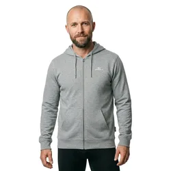 Sweat-shirt à Zip Small Logo Silver Melee L