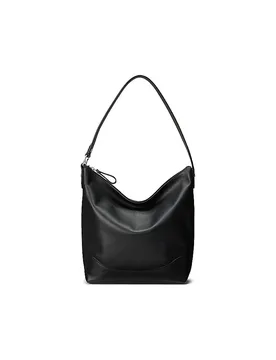 Bolso de cuero - Bolso Hobo TASHA Large negro - Ralph Lauren - FashionsVida