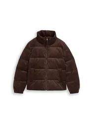Corduroy puffer jacket female