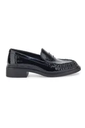 Mocassini neri in vernice con tacco basso Pittarello BT24321029 36