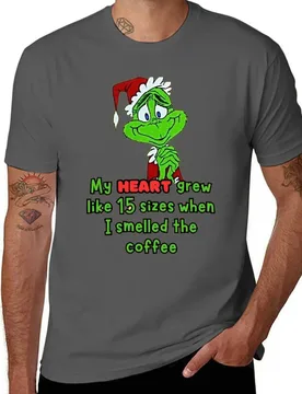 My Heart Grew Like 15 Sizes When I Smelled The Coffee Grinch T-Shirt designer shirts oversizeds oversized t shirt men - Aliexpress - FashionsVida