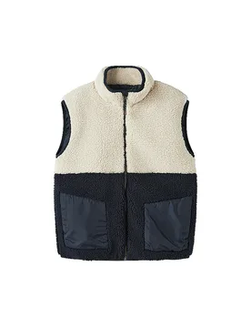 Gilet da ragazzo effetto pelliccia NKMMACEY blu 158 - Name it - FashionsVida