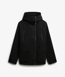 Superdry Herren Kapuzen-windbreaker mit Stickerei Black - Größe: Xxl