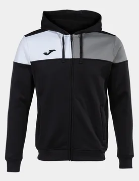 Kinder-Trainingsjacke mit Kapuze Crew V - Noir - male - Size: 11/12 ans - Joma - FashionsVida