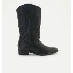 Bota tacón, cowboy bordados