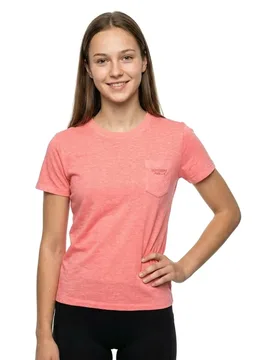 T-shirt à Manches Courtes Essential Logo Gd Pocket Fiery Coral 2XS - Superdry - FashionsVida