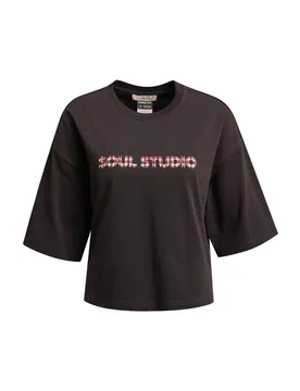 Boxy Cropped T-Shirt Soul Studio feale - M - FashionsVida