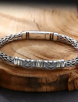 New Personalized Braided 5mm Tang Grass Pattern Bracelet Domineering Trendy Retro Distressed Series Fashion Jewelry - Aliexpress - FashionsVida