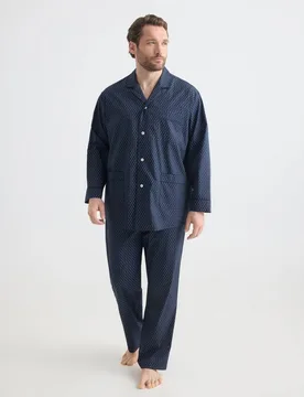 Pijama de popelin de hombre tejido pasley - Emidio Tucci - FashionsVida