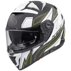 Casco Moto Integrale In Fibra DEVIL EL Y BM Bianco N taglia 2X