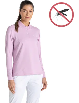 Polo NosiLife Thornbury, langarm, rosa l - Craghoppers - FashionsVida