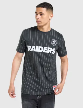 MLB LA Raiders Pinstripe T-Shirt - Herren, Schwarz - male - Size: L - New era - FashionsVida