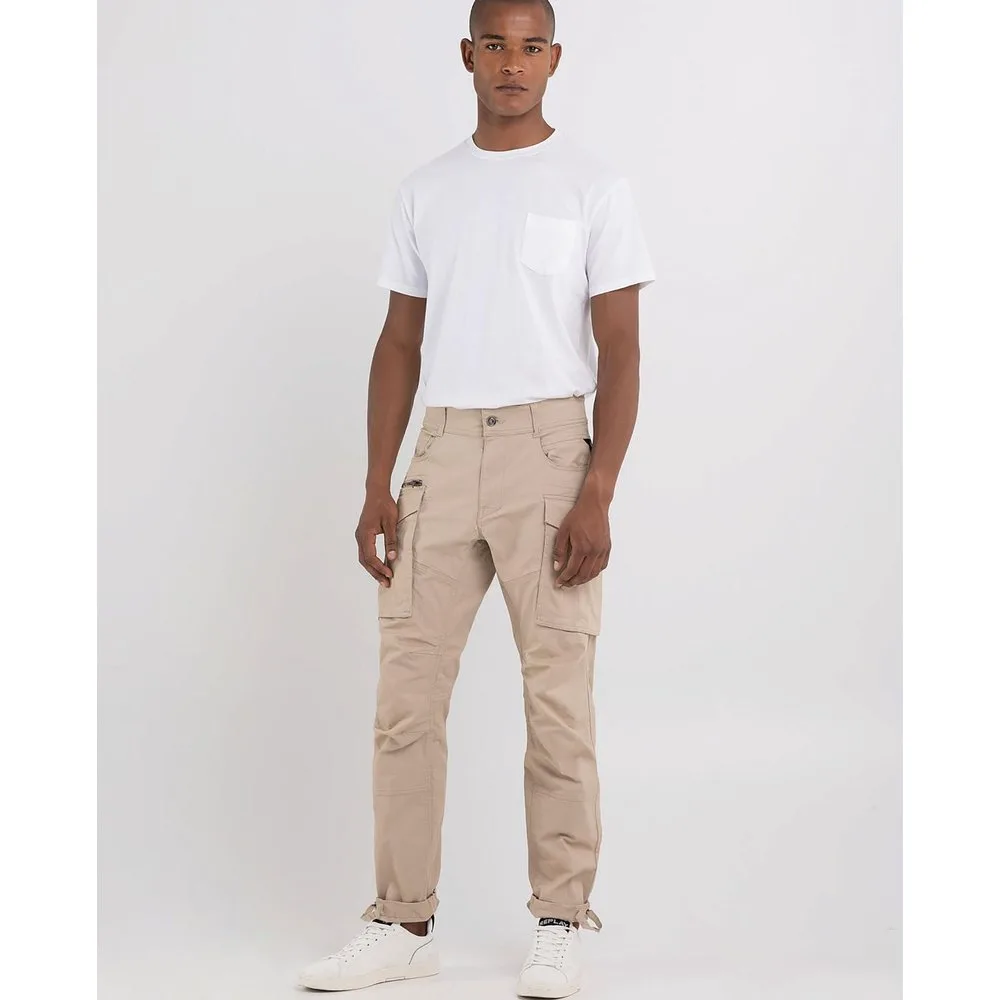 Pantalón cargo de hombre con trabillas - Replay - FashionsVida