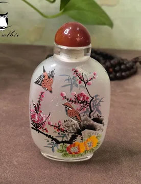 Chinese non cultural heritage snuff bottles can be handmade with a brush to customize any pattern, afraid of water and falling - Aliexpress - FashionsVida