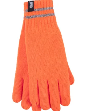 Pack Bright Orange Workforce Gloves Unisex Small/Medium - - Orange - Size: Small - Heat Holders - FashionsVida