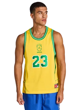 Brazil Men Jerseys/Replicas - Yellow - Size M - Poly Jersey - Yellow - Size: Medium - Jordan - FashionsVida