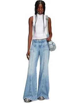 Vaquero campana de mujer de tiro medio - Diesel - FashionsVida