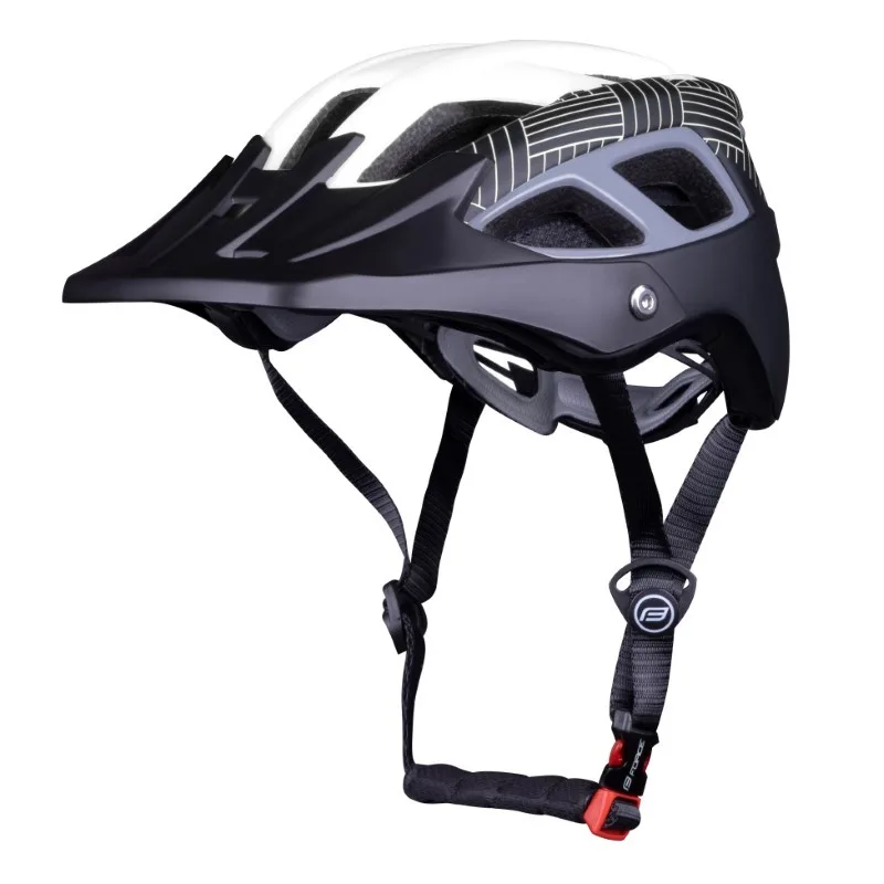 Casco MTB Enduro All Mountain AVES bianco nero - FORCE - FashionsVida