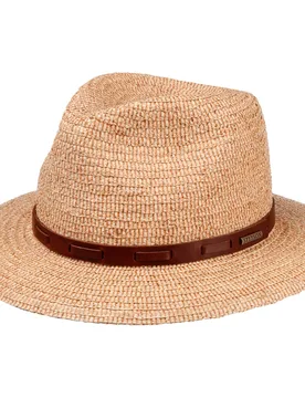 Letivo Traveller Raffia Hat by - nature - Female - Size: L (58-59 cm) - Stetson - FashionsVida