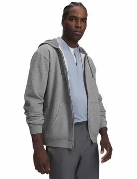 Sweat-shirt à Zip Rival Fleece Gray / Black L - Under armour - FashionsVida