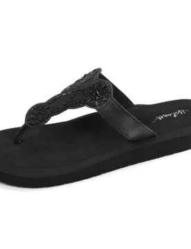 Tongs YOGA sophistiquée Noir noir 36 - Isotoner - FashionsVida