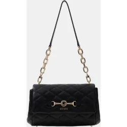Bolso bandolera acolchado con cadena y logo frontal