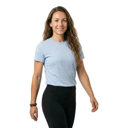 Frede Short Sleeve T-shirt Powder Blue M Women
