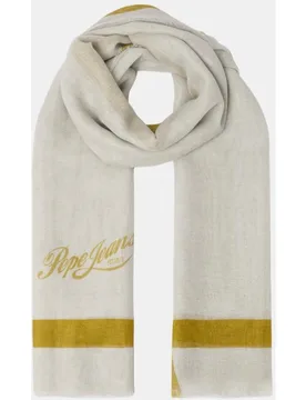 Pañuelo de algodón y lino con logotipo - Pepe Jeans - FashionsVida