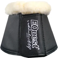 Hufglocken Soft mit Fell, black XXL