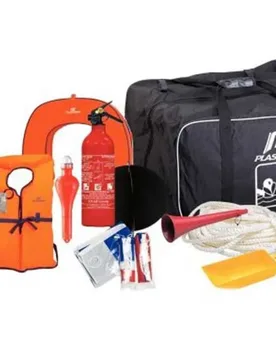 Safety Equipment Bag Black / Orange One Size unisex - Plastimo - FashionsVida