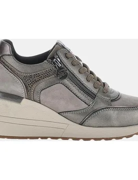 Zapato de mujer con cuña, cordones y cremallera - Stonefly - FashionsVida
