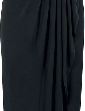 Kleid lang - Ladies Viscose Bandeau Dress - XS bis S - für Damen - Größe XS - schwarz - Frauen - female - Urban classics - FashionsVida