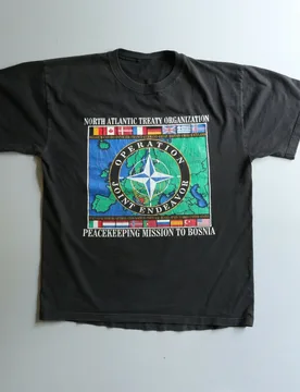 Vintage 90s Military TShirt Bosnia Operation Joint Endeavor Men's Short Sleeve 100% Cotton Casual T-shirts Loose Top Size S-3XL - Aliexpress - FashionsVida