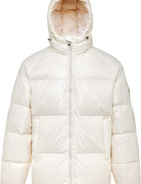 Doudoune à capuche - Sten 3 Shiny Chalk - Taille L - Blanc - Pyrenex - FashionsVida