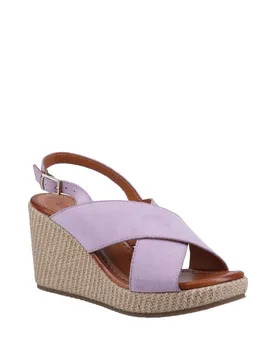 Women's 'Perrie' Heeled Sandals in Lilac Size: 5 - Lilac - Size: 5 - Hush puppies - FashionsVida