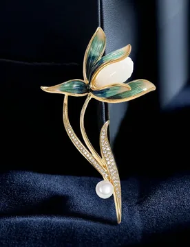 Elegant Vintage Chinese Style New Clothing Cheongsam Dress Autumn Winter Coat Brooch Accessories Magnolia Flower Brooch - Aliexpress - FashionsVida