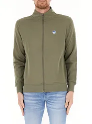 Felpa con zip VERDE XXL