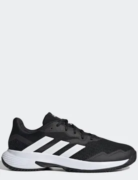 Unisex Courtjam Control Tennis Shoes - Black - Size Uk 7.5 - adidas performance - FashionsVida