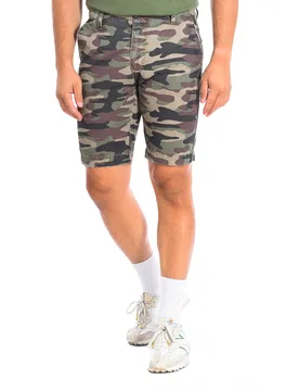 Mens Bermuda Shorts With Straight Hem Cut Tmb301-Tw415 Men - Green Cotton - Size 36 (Waist) - La martina - FashionsVida