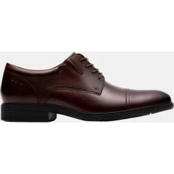 Zapatos de cordones de hombre de piel con suela de goma