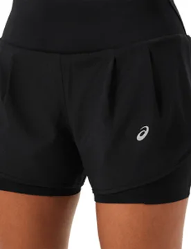 ROAD 2-N-1 3.5IN SHORT Damen Performance Black/Performance Black S - Asics - FashionsVida