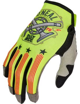 Guanti Moto Cross Enduro MAYHEM Glove PISTON V.23 Gial taglia M - Oneal - FashionsVida