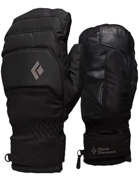 Moufles de ski en PrimaLoft® et en GORE-TEX - Mission MX Mitts Black en Cuir - Taille XL - Noir - Black diamond - FashionsVida