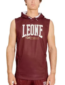 Sweat à Capuche Logo Bordeaux XL - Leone1947 - FashionsVida