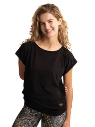 Camiseta de yoga Jangama para mujer negro L
